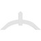 Ekena Millwork Archdale Architectural Grade PVC Gable Bracket, 60"W x 27 1/2"H x 2"D x 6"F, 11/12 Pitch GBP060X28X0206ARC00 - alternate 2